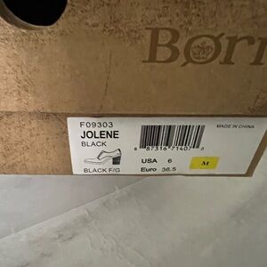 Born Black leather lace up shoes